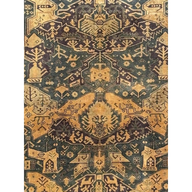Wool pile genuine hand made vegetable dye Sino Persian rug-