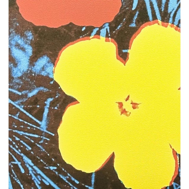 After Andy Warhol, Flowers Purple-Yellow, 1980s, Print For Sale - Image 3 of 6