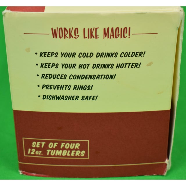 Mid 20th Century Box Set X 4 New York Yacht Club Old Fashioned Tervis Tumblers (New/ Old Stock in Box!) For Sale - Image 5 of 7