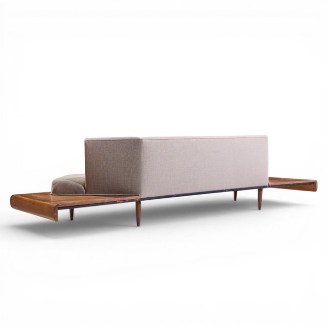 Mid 20th Century Adrian Pearsall for Craft Associates 2006-S Mid Century Walnut Sofa For Sale - Image 5 of 9