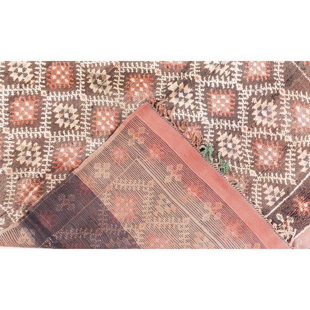 Brown Vintage Moroccan Rug Doris Leslie Blau For Sale - Image 8 of 9
