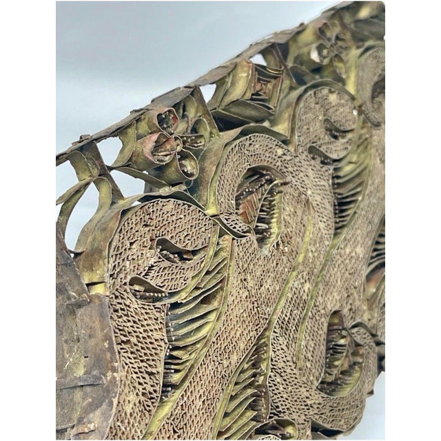 Southeast Asia Antique Indonesian Copper Batik Textile Stamp. Ancient Textile Pattern Stamp For Sale - Image 4 of 12