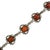 Antique Edwardian Sterling Amber Bracelet 1900s For Sale - Image 4 of 8
