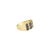 Contemporary Diamond & Sapphire Multi Stack Ring 14k Yellow Gold, Size 8 For Sale - Image 3 of 3