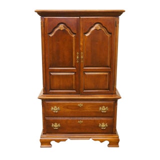 Lexington Furniture Chippendale Cherry 38" Door Chest / Media Armoire For Sale