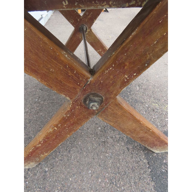 Country Rustic French x Based Table For Sale - Image 12 of 14
