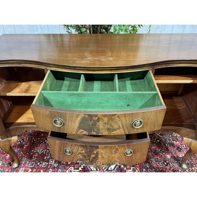Brown English Chippendale Mahogany Sideboard, 1930s For Sale - Image 8 of 17