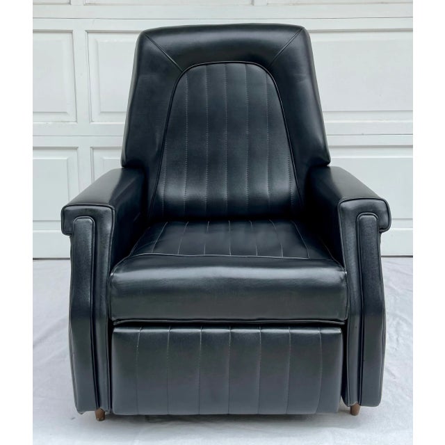 Mid-Century Modern Black Recliner Lounge Chair For Sale - Image 13 of 13