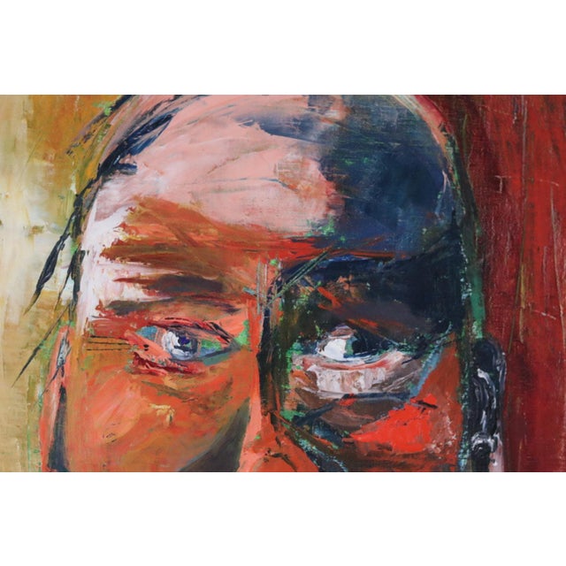 Anelotte Höcke, Uncle, 1977, Oil on Canvas, Framed For Sale - Image 9 of 16