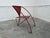Red Metal Lounge Chair, 1950s For Sale - Image 3 of 9
