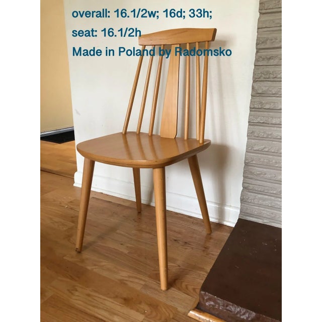 1970s Vintage Mid Century Modern Chair Made in by Poland Radomsko For Sale In Seattle - Image 6 of 7