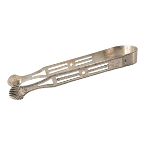 18th Century Spanish Colonial Mexico City Silver Sugar Tongs