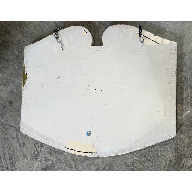 Vintage Hand Lettered Sign Beauty Aids. 14 wide by 11 3/4” tall by 1/2” Hand painted Plywood with age appropriate wear...