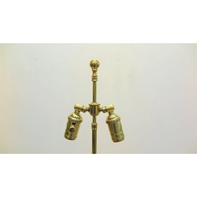 1970s 1970s Gilded Floor Lamp Attributed to Albert Hadley For Sale - Image 5 of 11