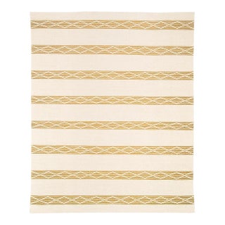 Schumacher Sequoia Stripe 6' x 9' Rug in Ochre For Sale