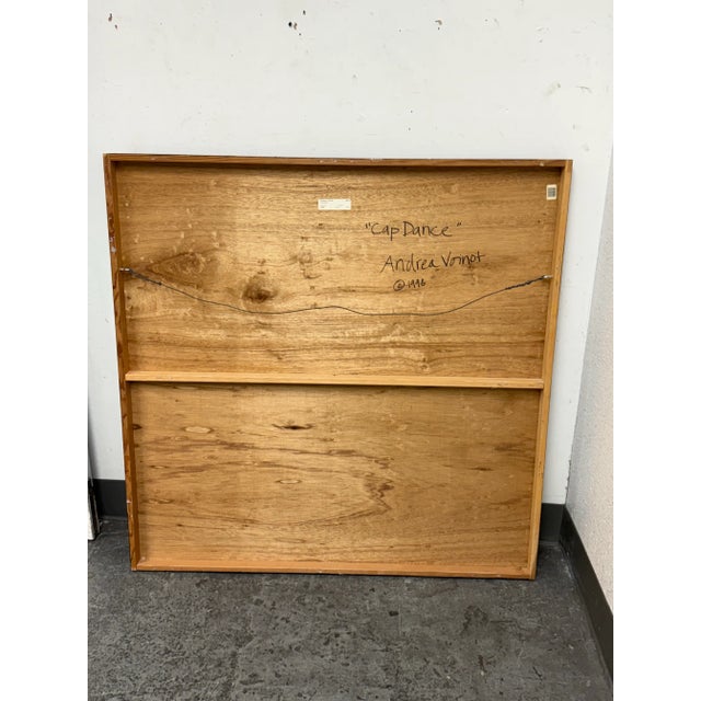 Contemporary Circa 1998 Andrea Vonoit “Cap Dance” Original Oil Painting. For Sale - Image 3 of 12