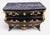 Rococo 19th Century French Louis XV Ebonized Gilt-Bronze Mounted Bombé Marble-Top Chest For Sale - Image 3 of 7