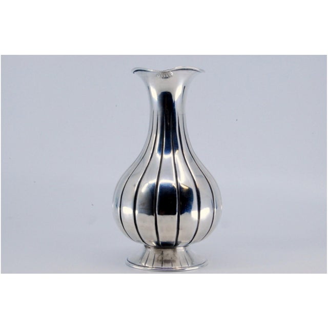 Jar in Gummed Silver, in Good conditions. Designed 1980 to 1989