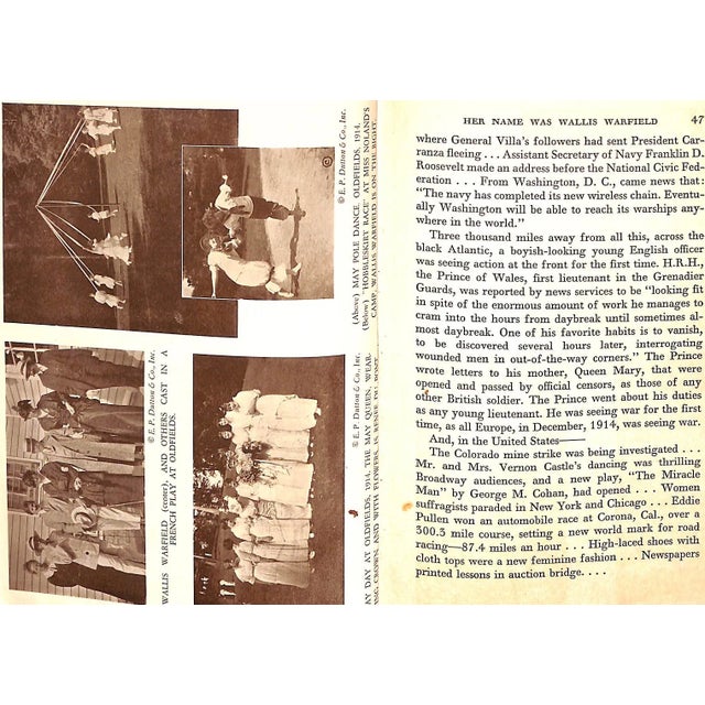 "Her Name Was Wallis Warfield: The Life Story of Mrs. Ernest Simpson" 1936 Wilson, Edwina H. For Sale - Image 10 of 10