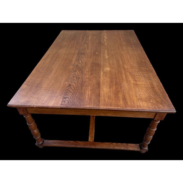 Antique French Embassy Oak Table For Sale - Image 9 of 17