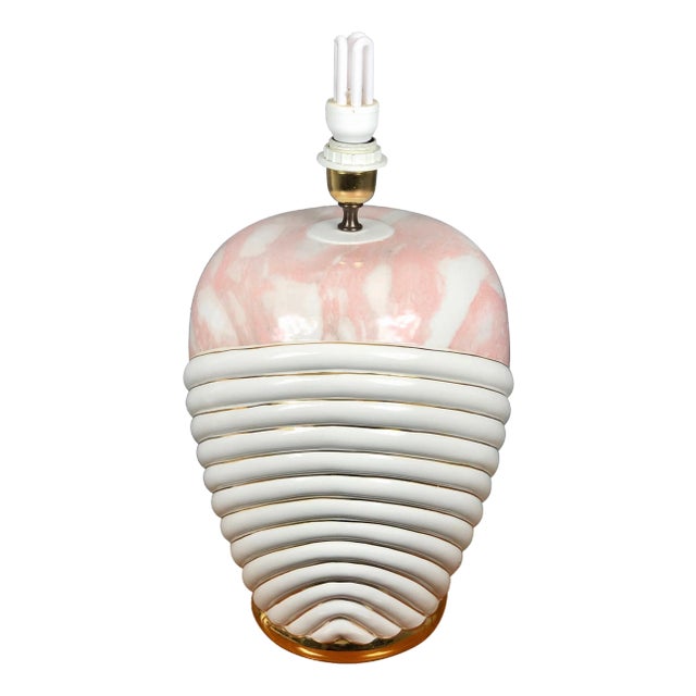 Ceramic Table Lamp by Paolo Traversi, Italy, 1980s For Sale