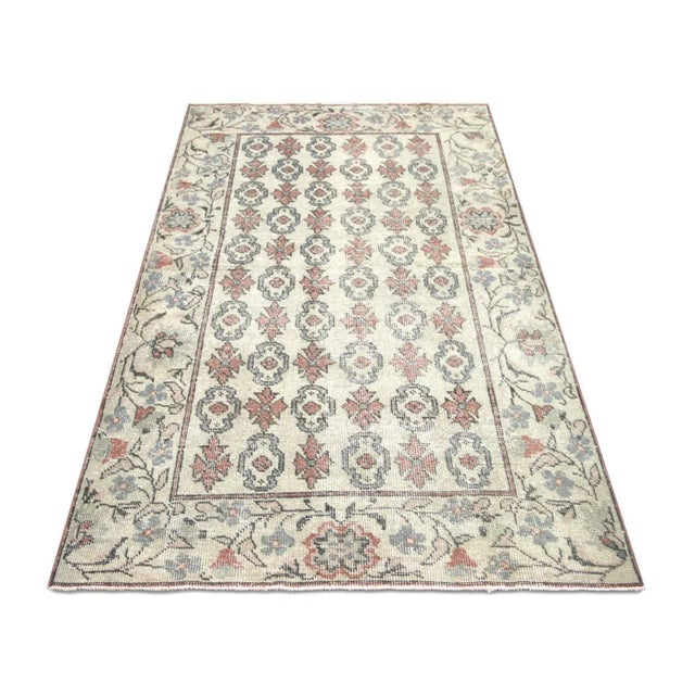 1960s 1960s Turkish Oushak Rug For Sale - Image 5 of 7