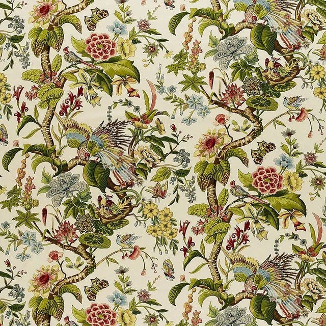 Sample - Schumacher Cranley Garden Fabric in Document For Sale
