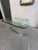 Vintage Pace Collection Glass Coffee Table Lucite Legs Chrome Caps For Sale In New York - Image 6 of 12