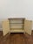 Wood 1980s Drexel Heritage ‘Et Cetera’ Hollywood Regency Chinoiserie Hand-Painted Cream Lacquered Bar Cabinet For Sale - Image 7 of 12