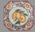 Late 20th Century Italian Majolica Hand Painted Floral Good Luck Pomegranate Platter Wall Hanging For Sale - Image 6 of 10