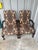 2 Vintage Queen Anne Accent Chairs, Paisley Tapestry Armchairs, Cabriole Legs For Sale - Image 10 of 11