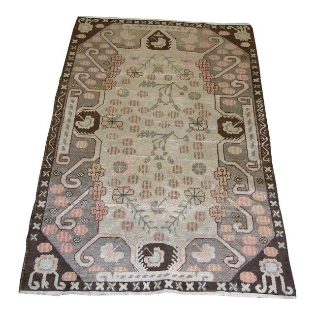 19th-Century Tribal Khotan Samarkand Rug For Sale
