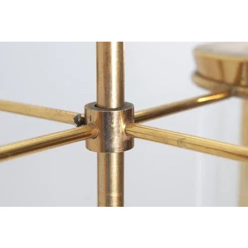 Mid-Century Modern Brass and Glass Suspension Lamp from Arredoluce Monza, Italy, 1960s For Sale - Image 10 of 18