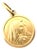 Vintage 1960s Italian 18k Virgin Mary Medallion, Religious Pendant For Sale