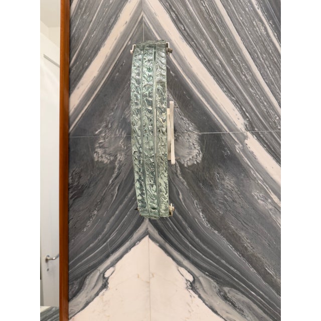 Transparent 1980s Italian Glass Sconces - a Pair For Sale - Image 8 of 10