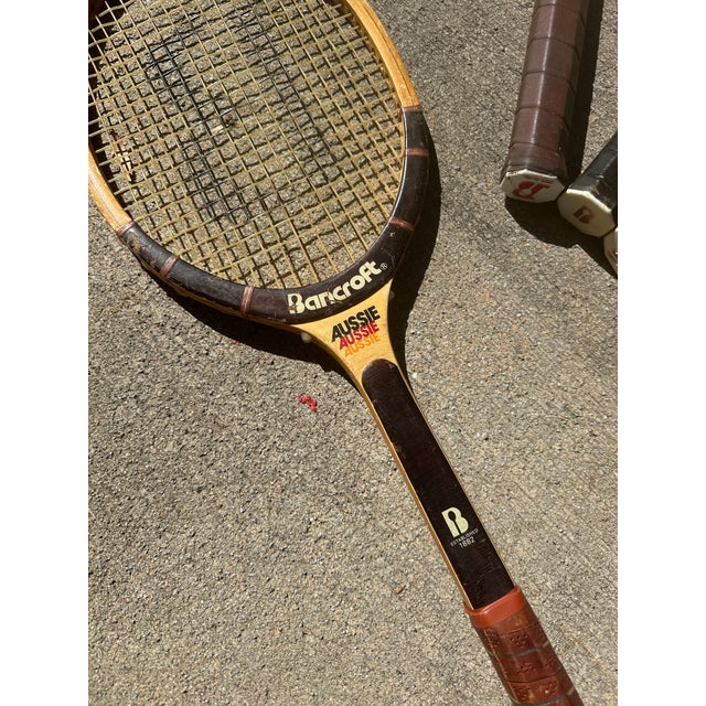 1970s Vintage Collection of Bancroft Tennis Rackets For Sale - Image 5 of 9
