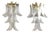 White Murano Glass Calla Lilies Wall Sconces, 1960s, Set of 2 For Sale