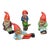 Lot of Four Tiny Terracotta Garden Gnomes, Germany Ca. 1950s For Sale