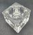 Transparent Vintage Optic Glass Cube Paperweight and Candle Holder For Sale - Image 8 of 10