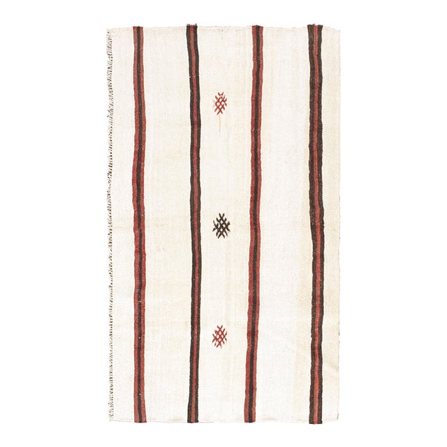 Vintage Turkish Kilim Rug 3'4 X 5'9 For Sale