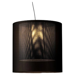Black and Grey Moaré Pendant Lamp by Antoni Arola For Sale