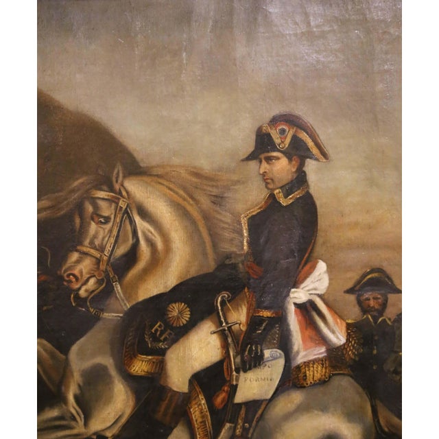 French 19th Century French Napoleonic Oil Painting After David, Signed Pommier For Sale - Image 3 of 10