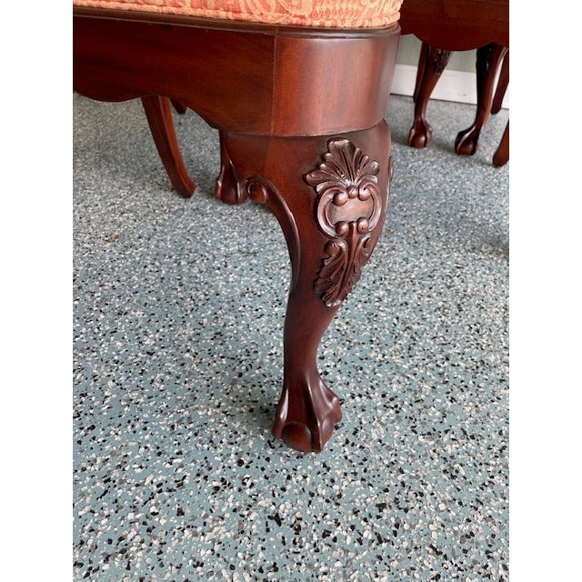 1950s 1950s Set of 6 Custom Mahogany Queen Ann Dining Chairs For Sale - Image 5 of 12