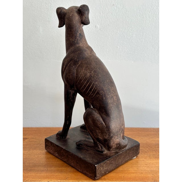 Late 20th Century Whippet Greyhound Statue For Sale - Image 6 of 10