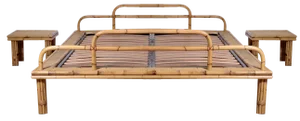 Double Bed Frame in Bamboo, Set of 4