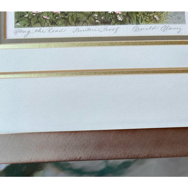 Printmaking Materials Painters Proof Lithograph: “Along the Road” by Arnold Alaniz For Sale - Image 7 of 7