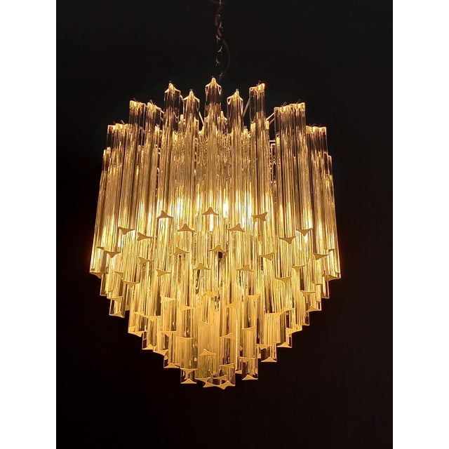 Murano Glass Chandelier in the style of Venini, 1970s For Sale - Image 10 of 11