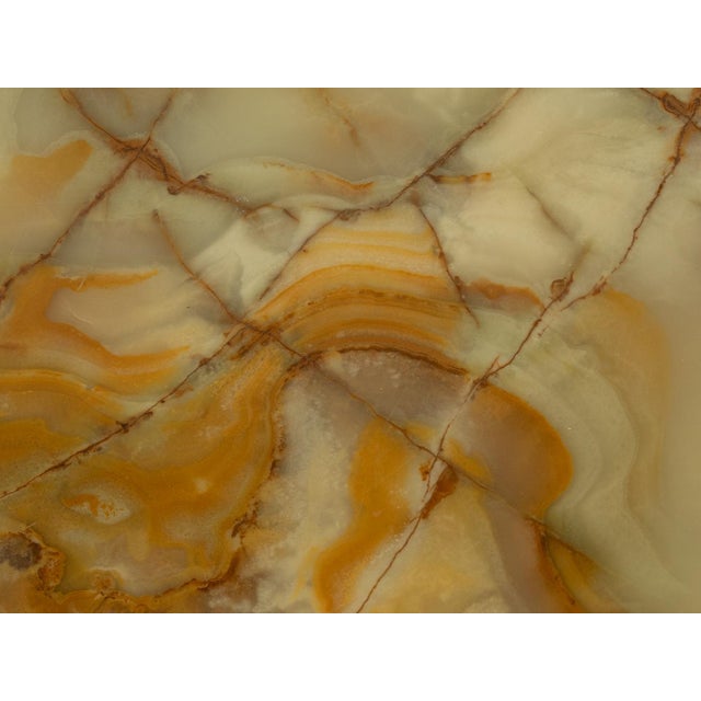 Beige Onyx Coffee Table, 1960s For Sale - Image 8 of 9