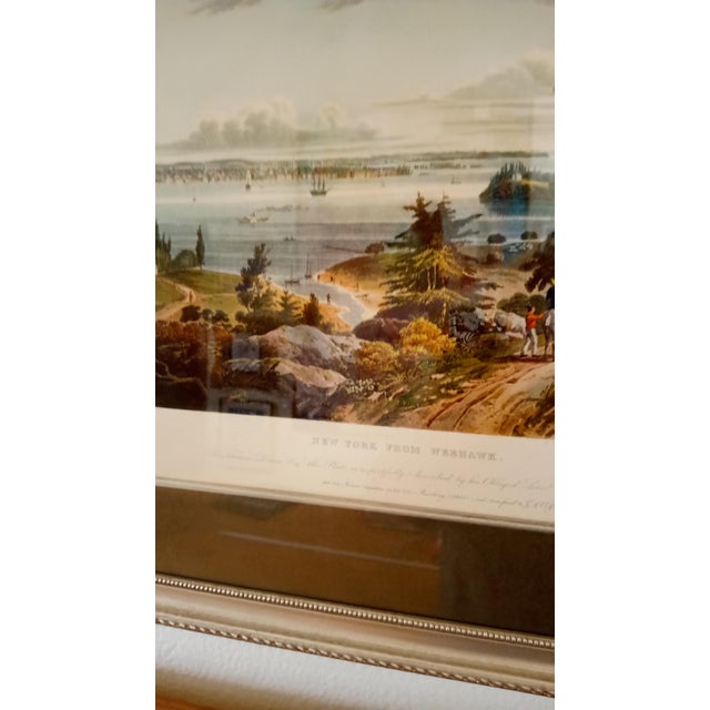 The Hudson River School Mid 19th Century New York From Wee Hawk by John Hill For Sale - Image 3 of 4