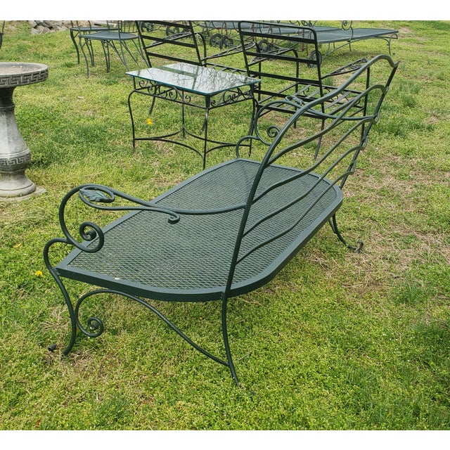 1970s Vintage Cast Iron Settee Chairish